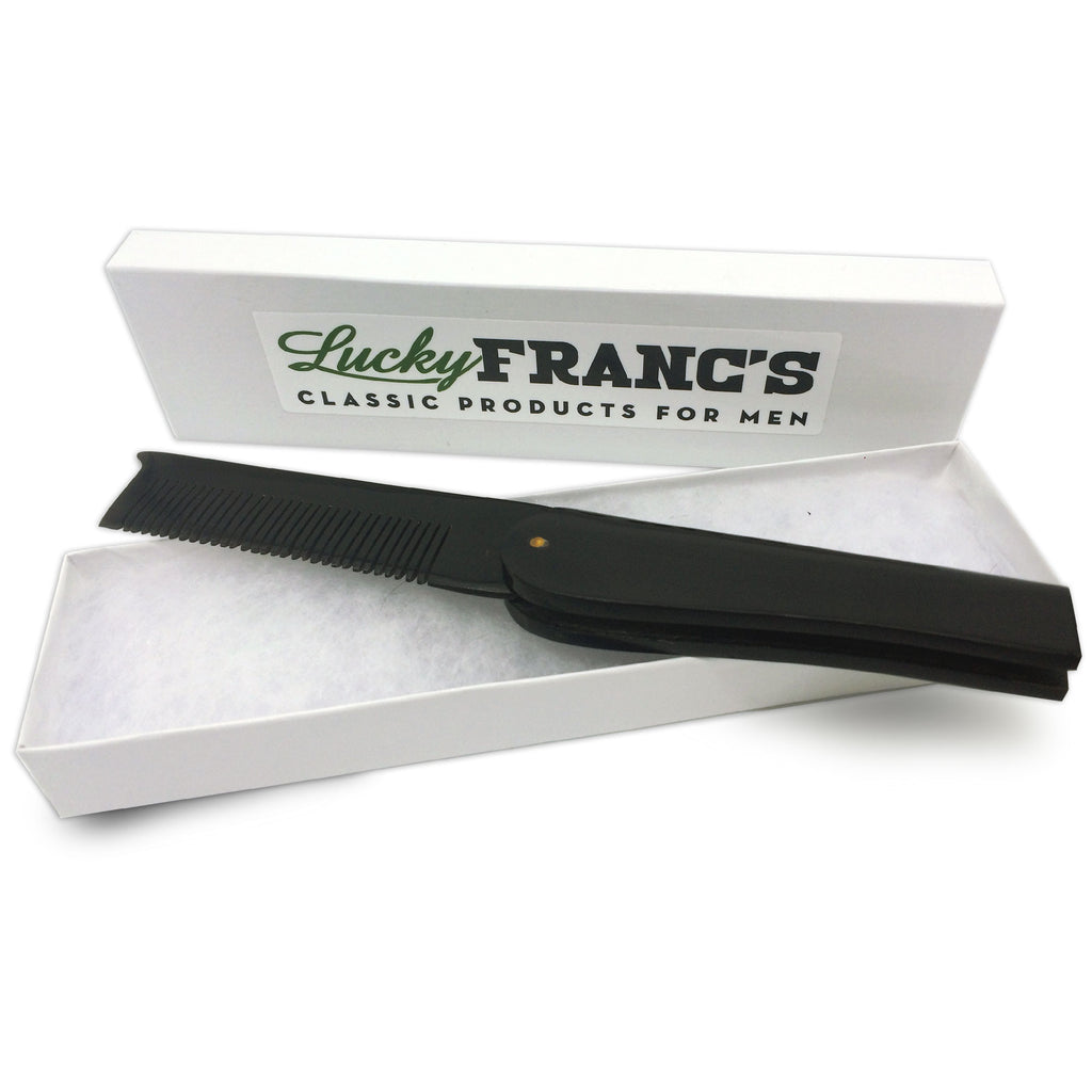 We just added a new handcrafted real horn folding pocket comb!