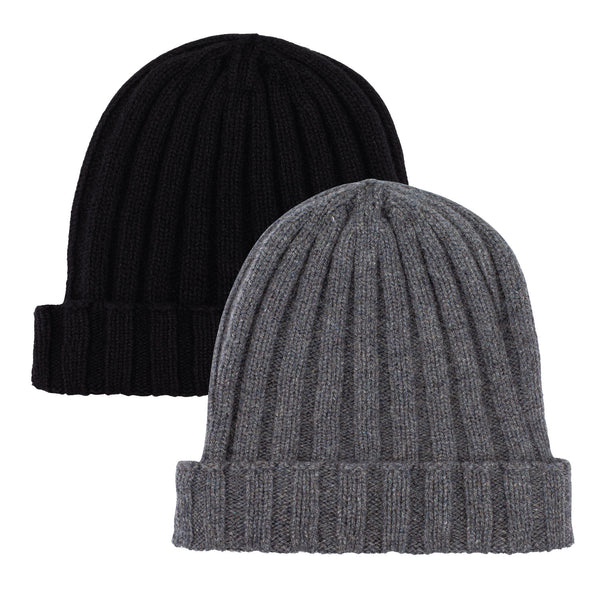 100% Cashmere Beanie for Men. Made in Italy.