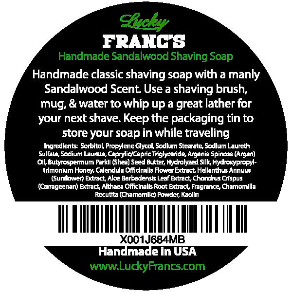 Black & Gold Double Edge Safety Razor with Sandalwood Shave Soap